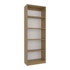 Verdi Bookcase XS, 4 Shelves, Macadamia/White Manufactured Wood