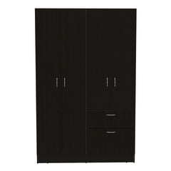 Armoire Alpes, Bedroom, Black / White