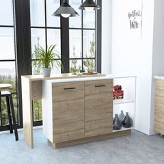 Kitchen Island Ohio, Kitchen, White / Light Oak