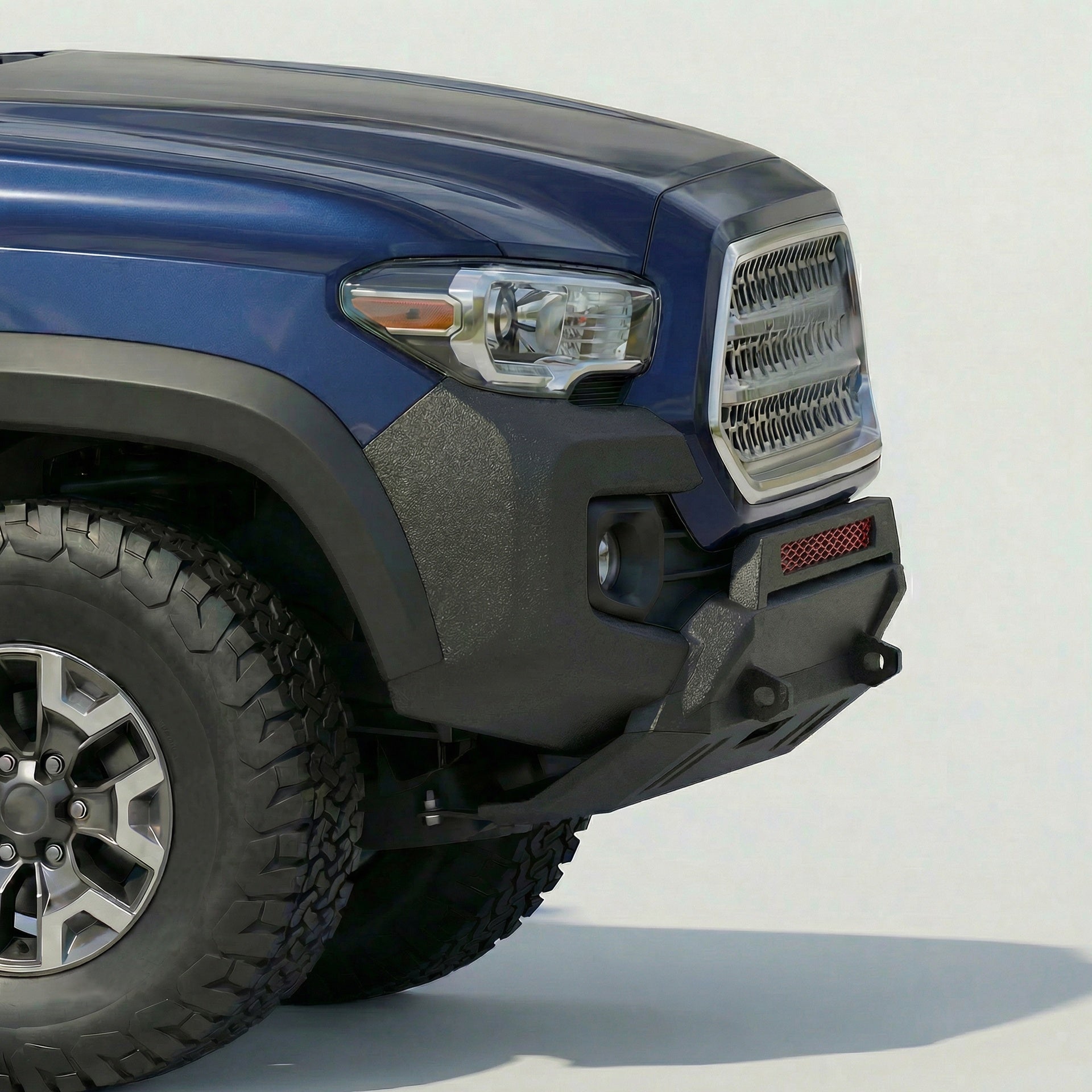 Front Bumper Fit For 2016-2023 Toyota Tacoma (Excluding Tacoma TRD/Tacoma TRD Sport) With Winch Plate / D-Ring Mounts Steel Front Bumpers with E-Coating / Bull Bar