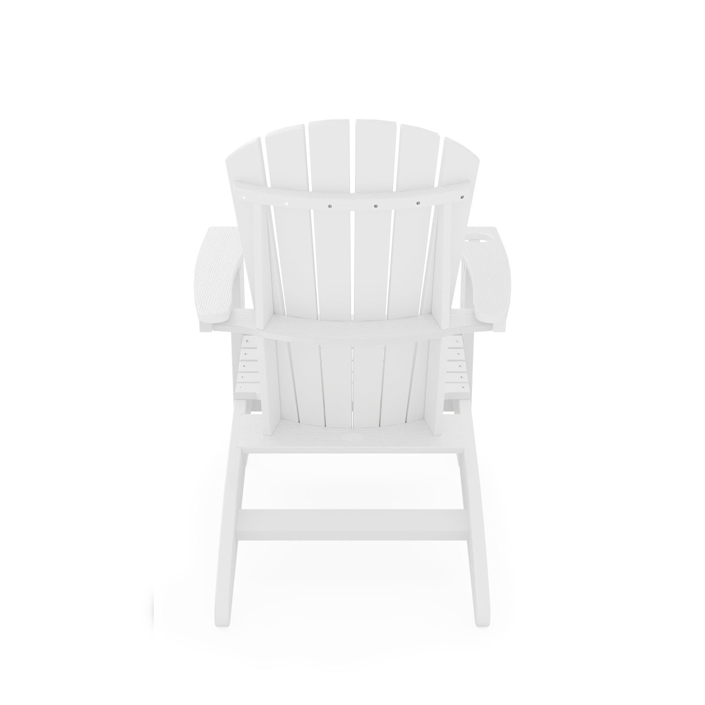White Adirondack Chair – Sturdy HDPE Poly Lumber for Poolside, Patio, and Garden Relaxation