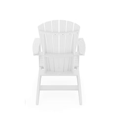 White Adirondack Chair – Sturdy HDPE Poly Lumber for Poolside, Patio, and Garden Relaxation