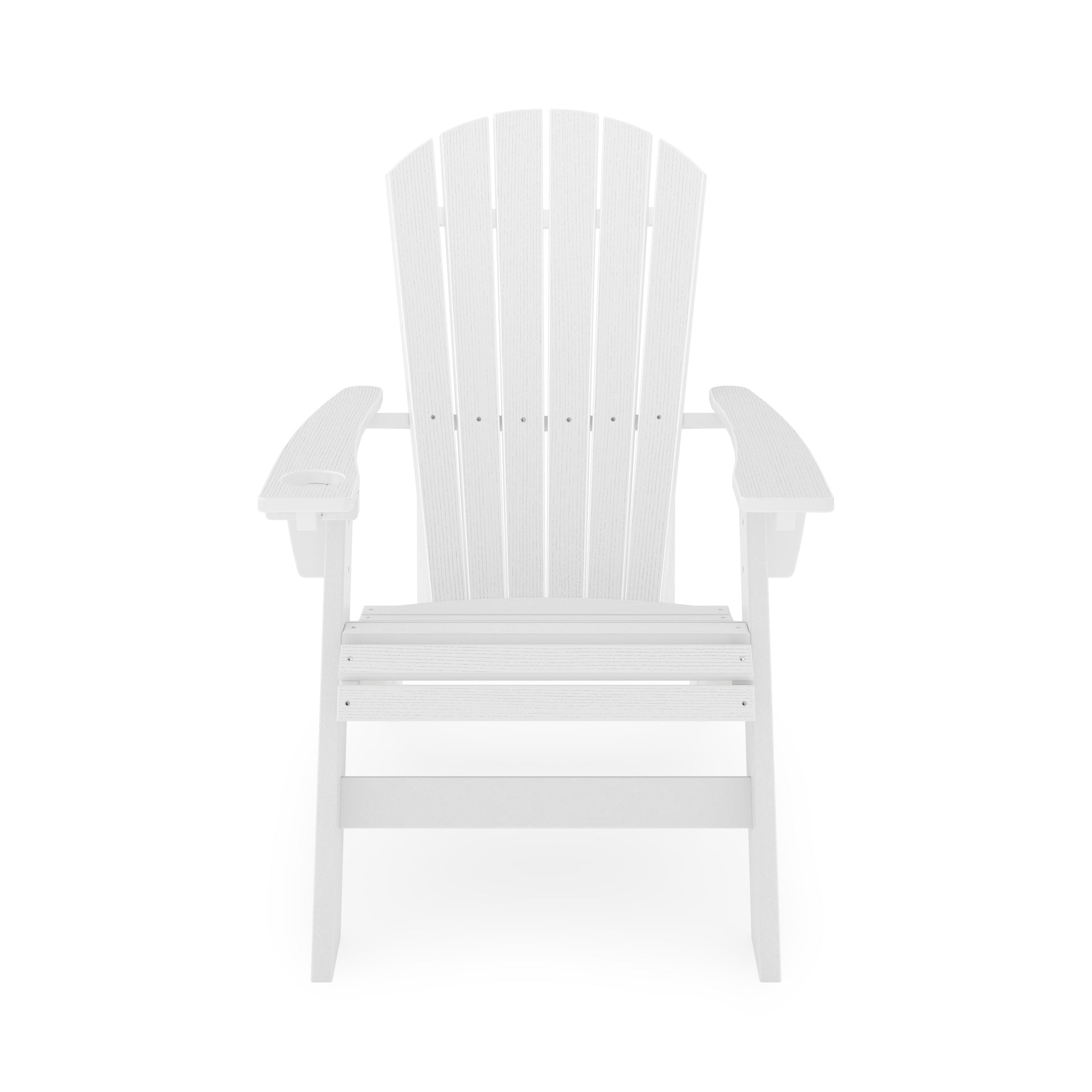 White Adirondack Chair – Sturdy HDPE Poly Lumber for Poolside, Patio, and Garden Relaxation