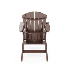 Brown Adirondack Chair – Sturdy HDPE Poly Lumber for Poolside, Patio, and Garden Relaxation
