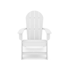White Adirondack Chair – Premium HDPE Poly Lumber for Pool, Patio, and Garden Elegance