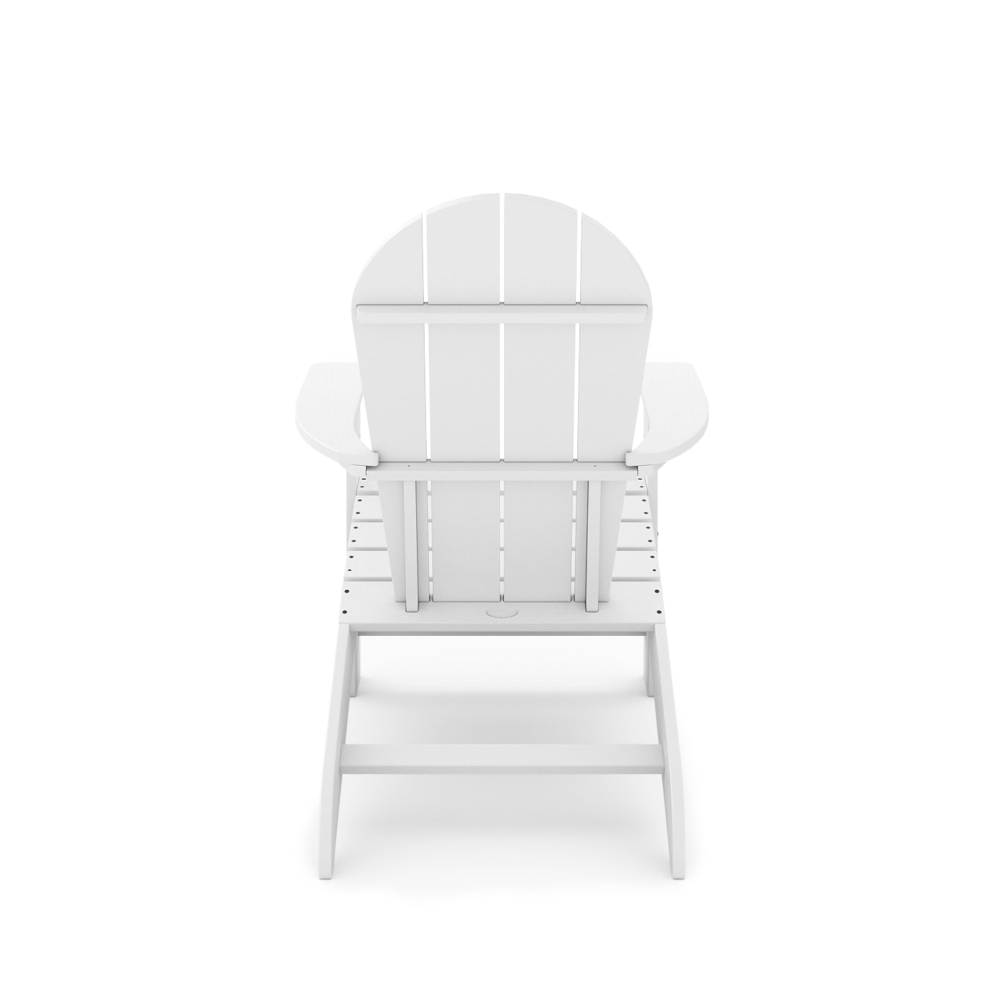 White Adirondack Chair – Premium HDPE Poly Lumber for Pool, Patio, and Garden Elegance