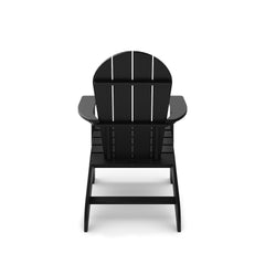 Black Adirondack Chair – Premium HDPE Poly Lumber for Pool, Patio, and Garden Elegance