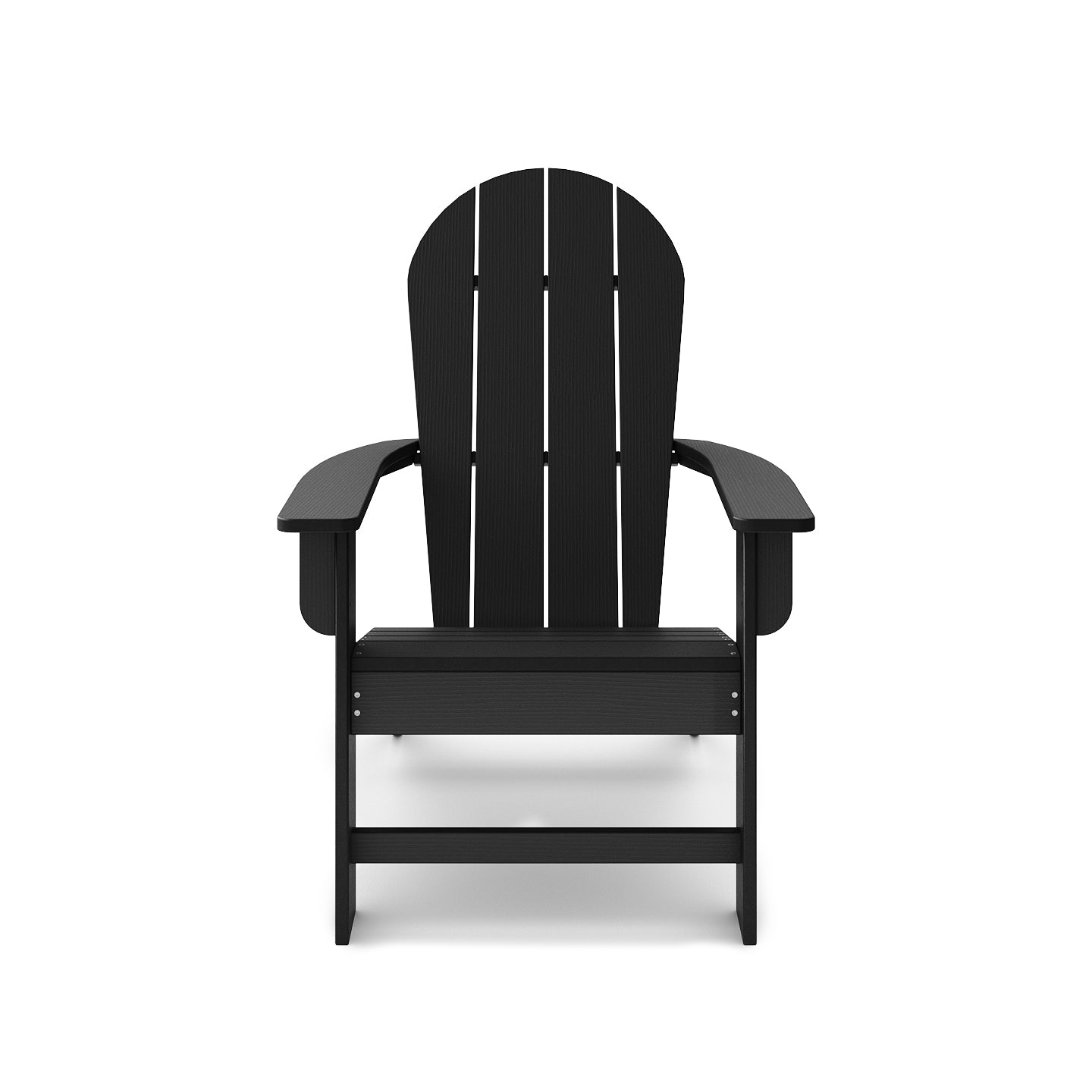 Black Adirondack Chair – Premium HDPE Poly Lumber for Pool, Patio, and Garden Elegance
