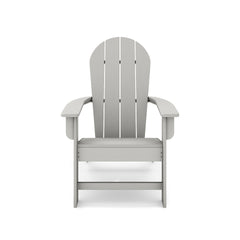 Dark Gray Adirondack Chair – Premium HDPE Poly Lumber for Pool, Patio, and Garden Elegance