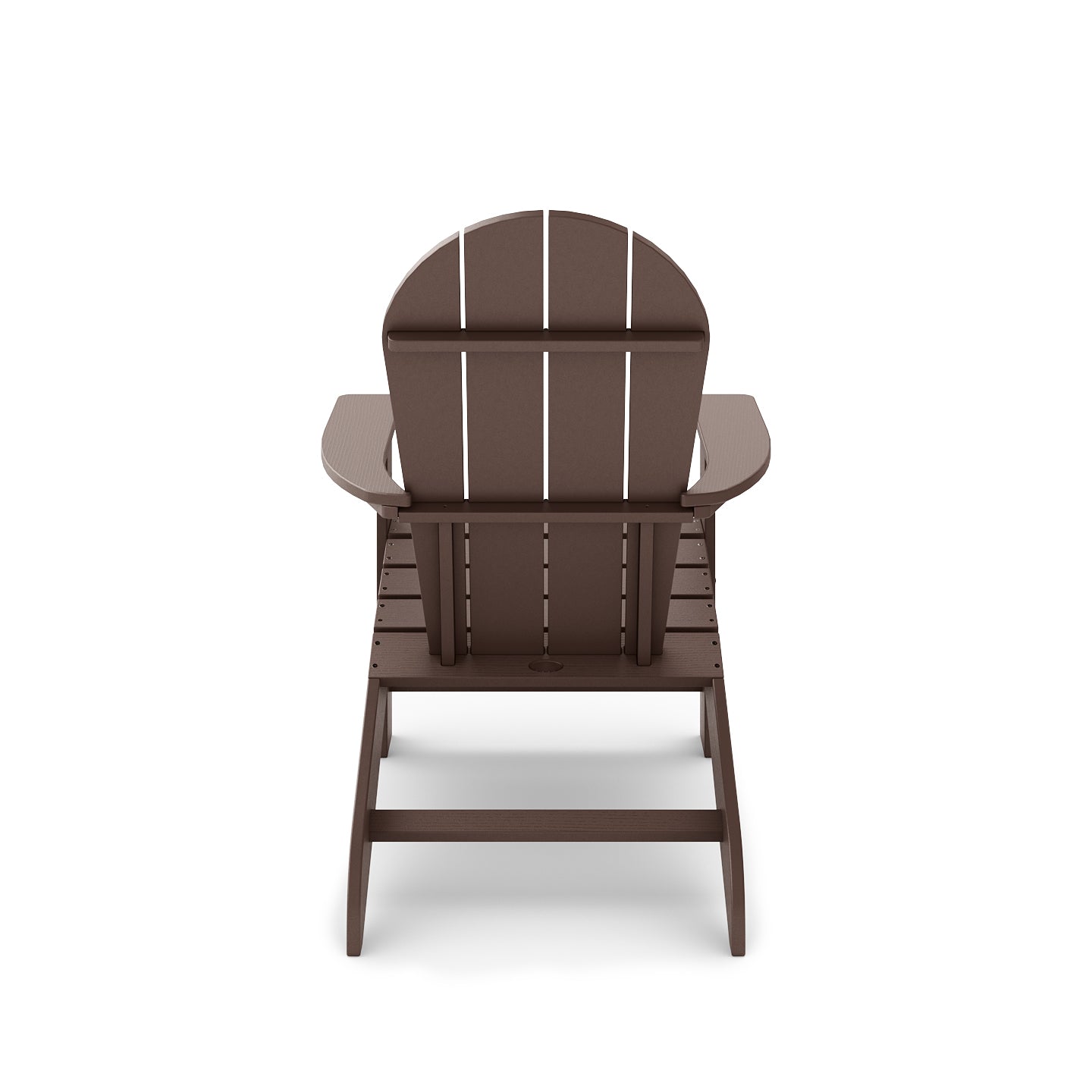 Brown Adirondack Chair – Premium HDPE Poly Lumber for Pool, Patio, and Garden Elegance