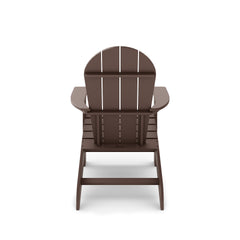 Brown Adirondack Chair – Premium HDPE Poly Lumber for Pool, Patio, and Garden Elegance