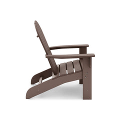 Brown Adirondack Chair – Premium HDPE Poly Lumber for Pool, Patio, and Garden Elegance