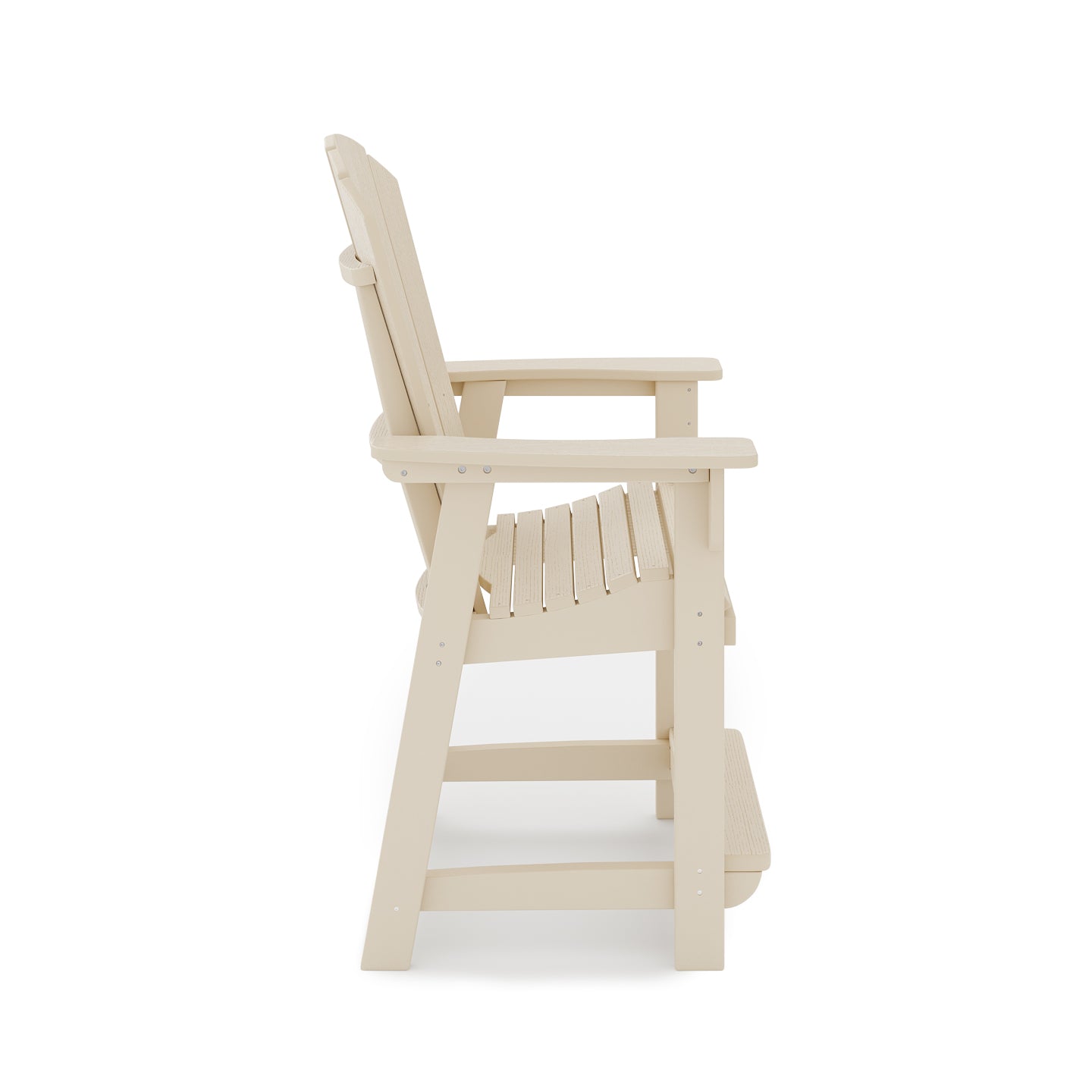 Adirondack Style Counter Chair – Stylish HDPE Poly Lumber for Dining, Patio, and Garden Comfort