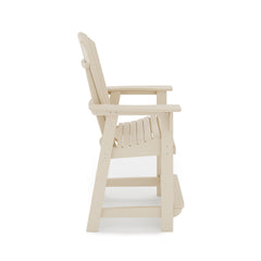 Adirondack Style Counter Chair – Stylish HDPE Poly Lumber for Dining, Patio, and Garden Comfort