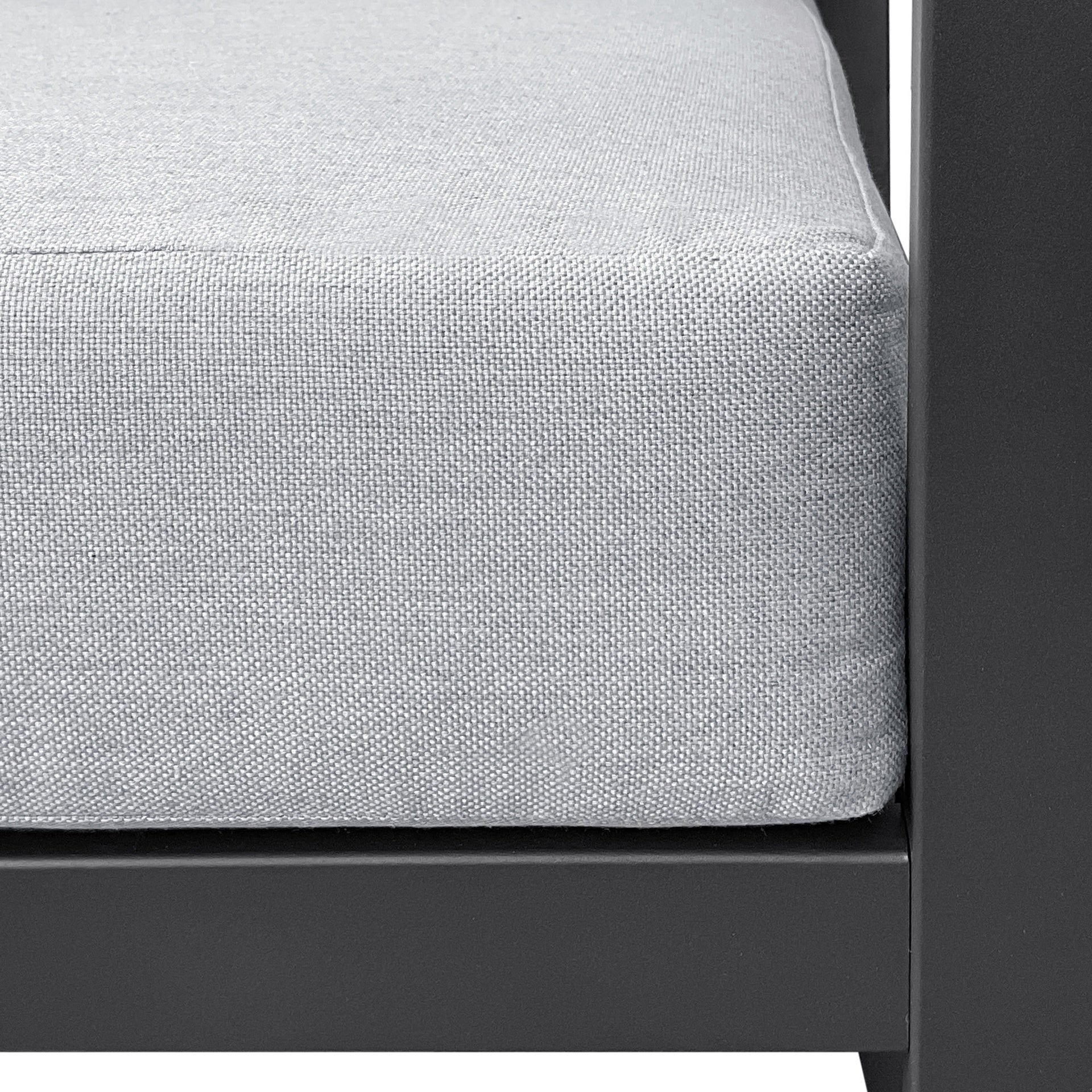 Recliner Patio Chair with Cushions and Ottoman,Waterproof Fabric Soft Cushions with Aluminium Frame