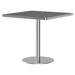 Square Modern Dinning Table 31.5 inches Bistro Table Tulip Table with Faux Marble top,Easy Assemble,Sturdy Metal Frame Diameter