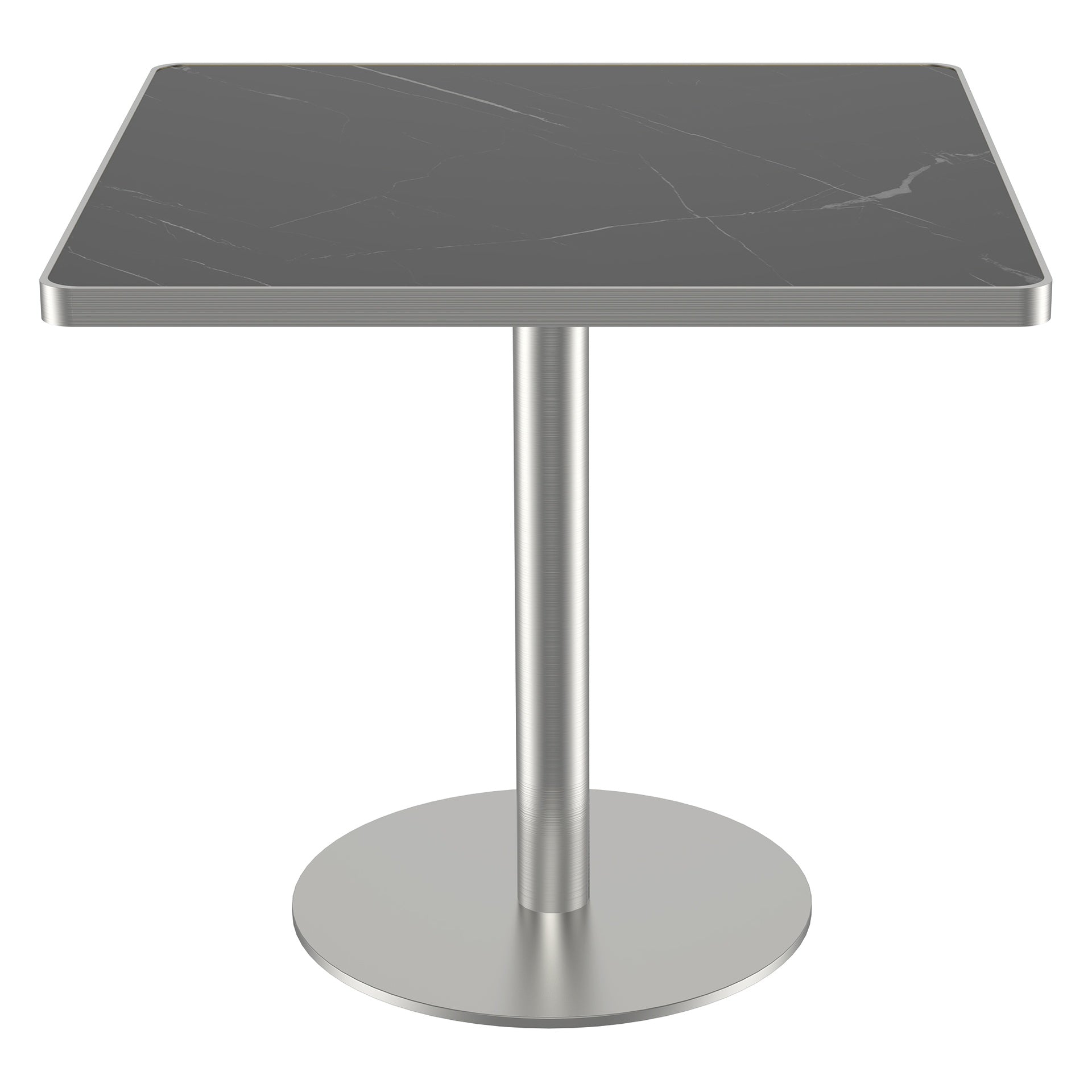 Square Modern Dinning Table 31.5 inches Bistro Table Tulip Table with Faux Marble top,Easy Assemble,Sturdy Metal Frame Diameter