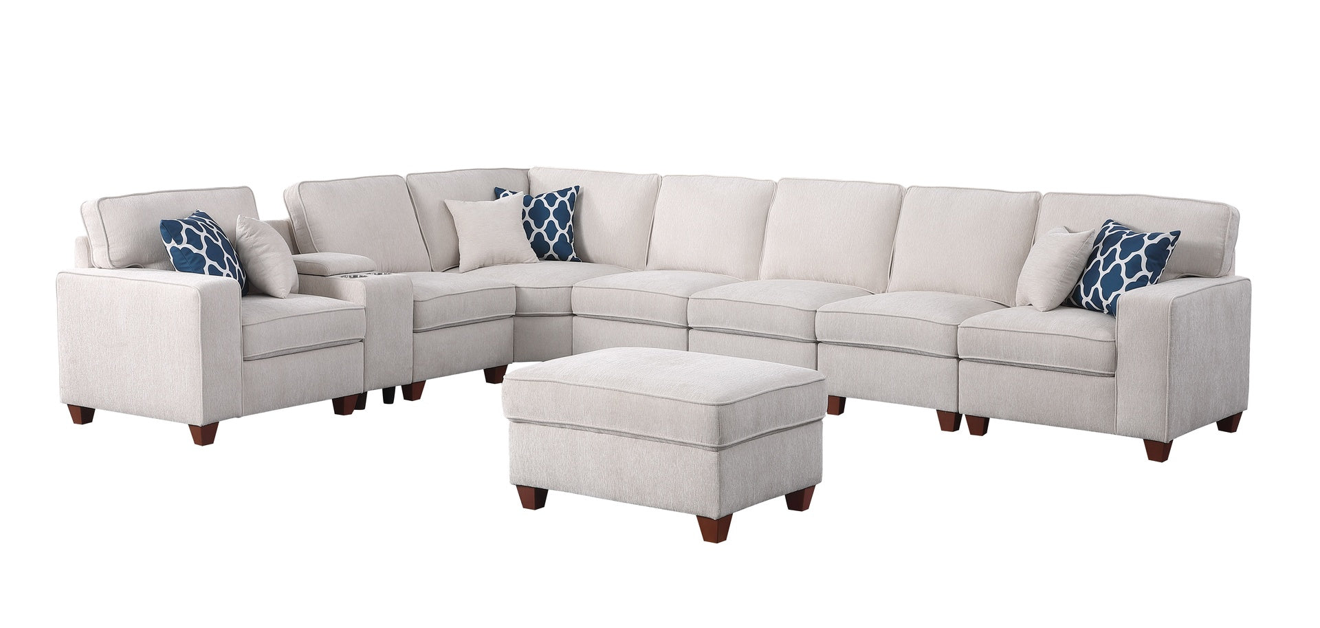 Ted Sectional Sofa with Ottoman
