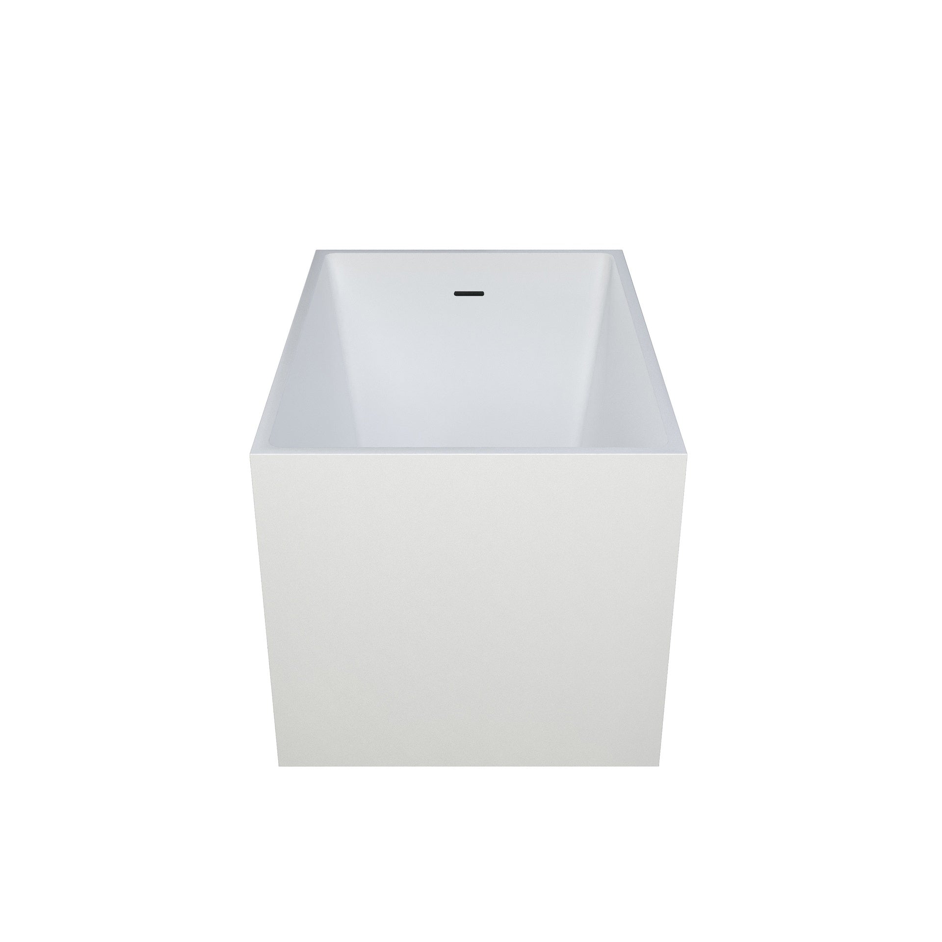 39"×28" Free Standing Soaker Acrylic Bath-tubs, Rectangular Shape White Soaker Hot Tub