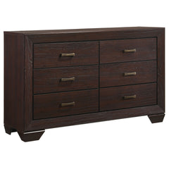 Harrison Dark Cocoa 6-drawer Dresser