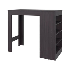Wenge Kitchen Island with Open Storage