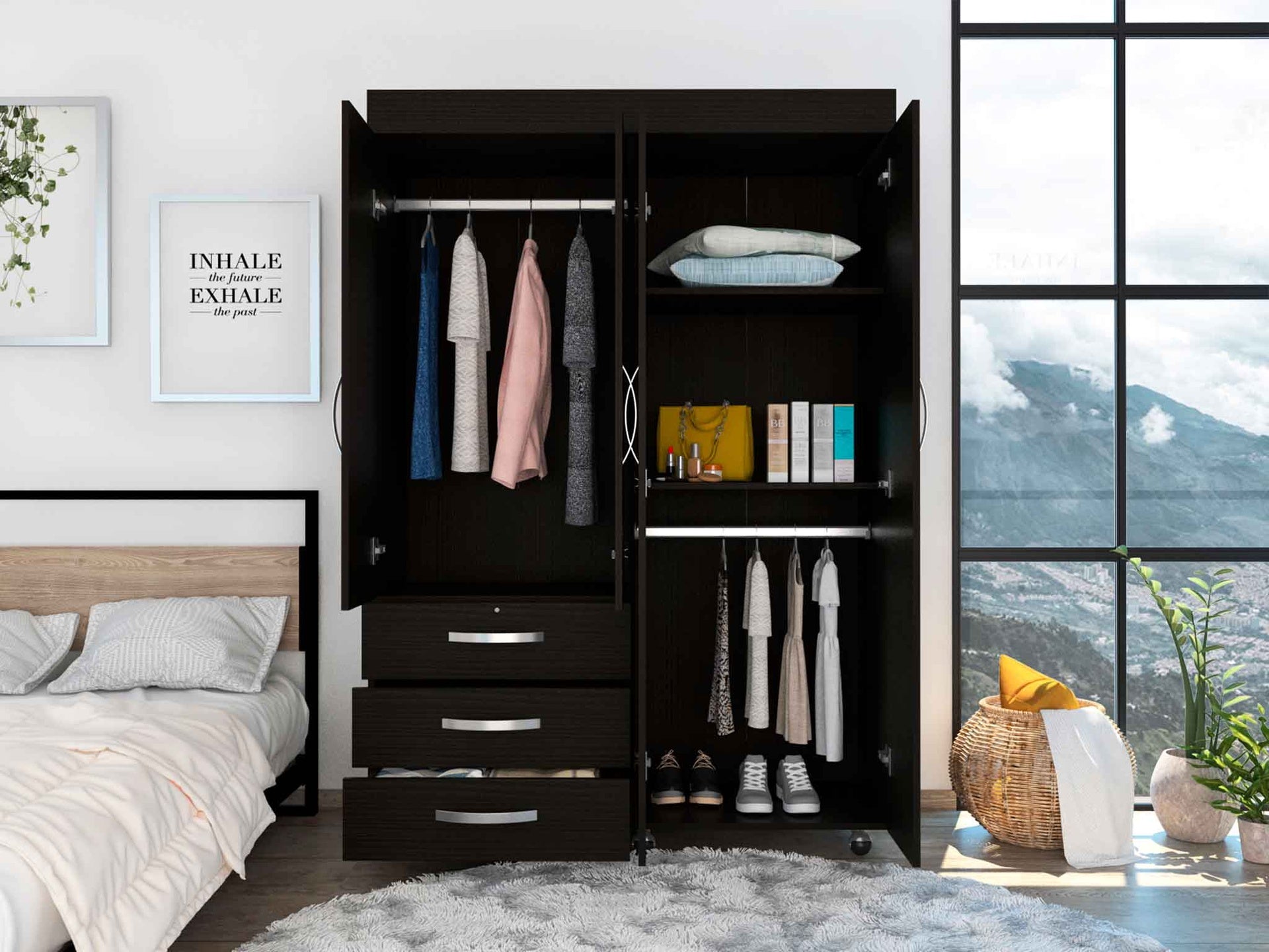 3-Drawer Armoire  Wenge