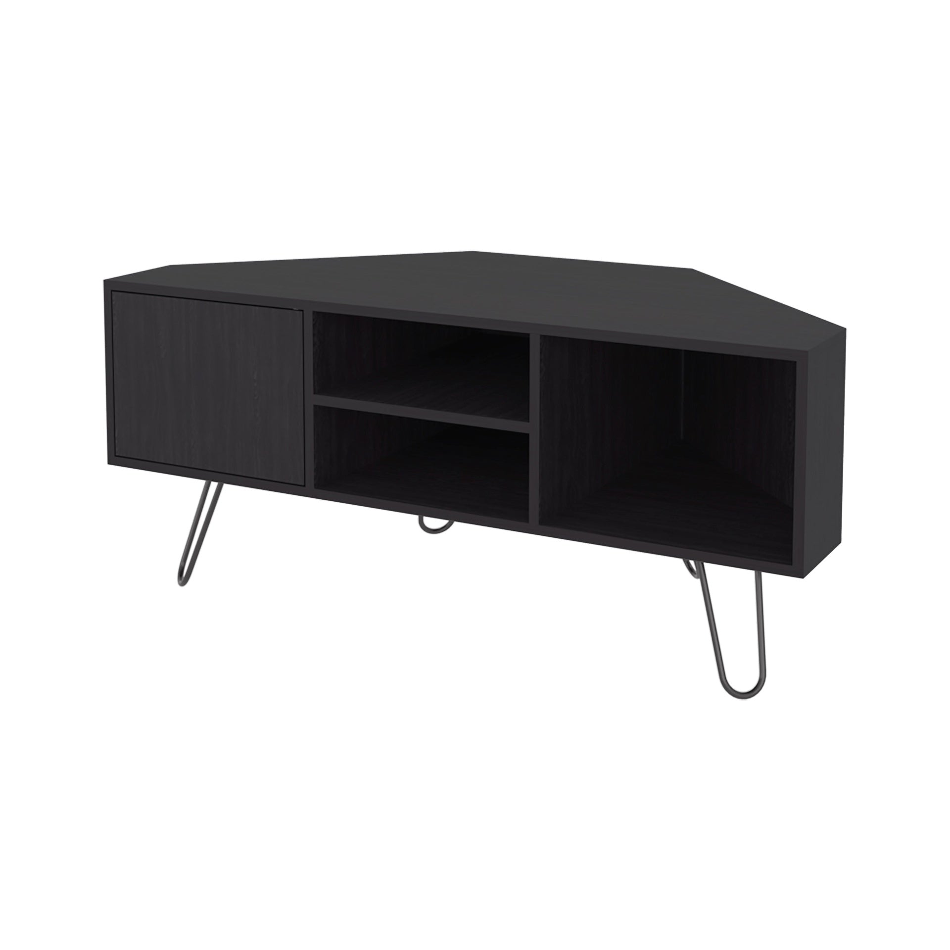 Wengue 1-Door TV Stand with Open Storage