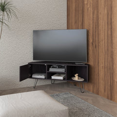 Wengue 1-Door TV Stand with Open Storage