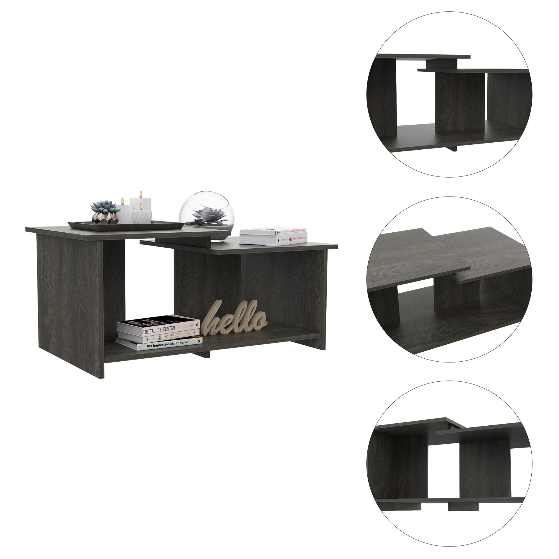 1-Shelf Coffee Table Wenge