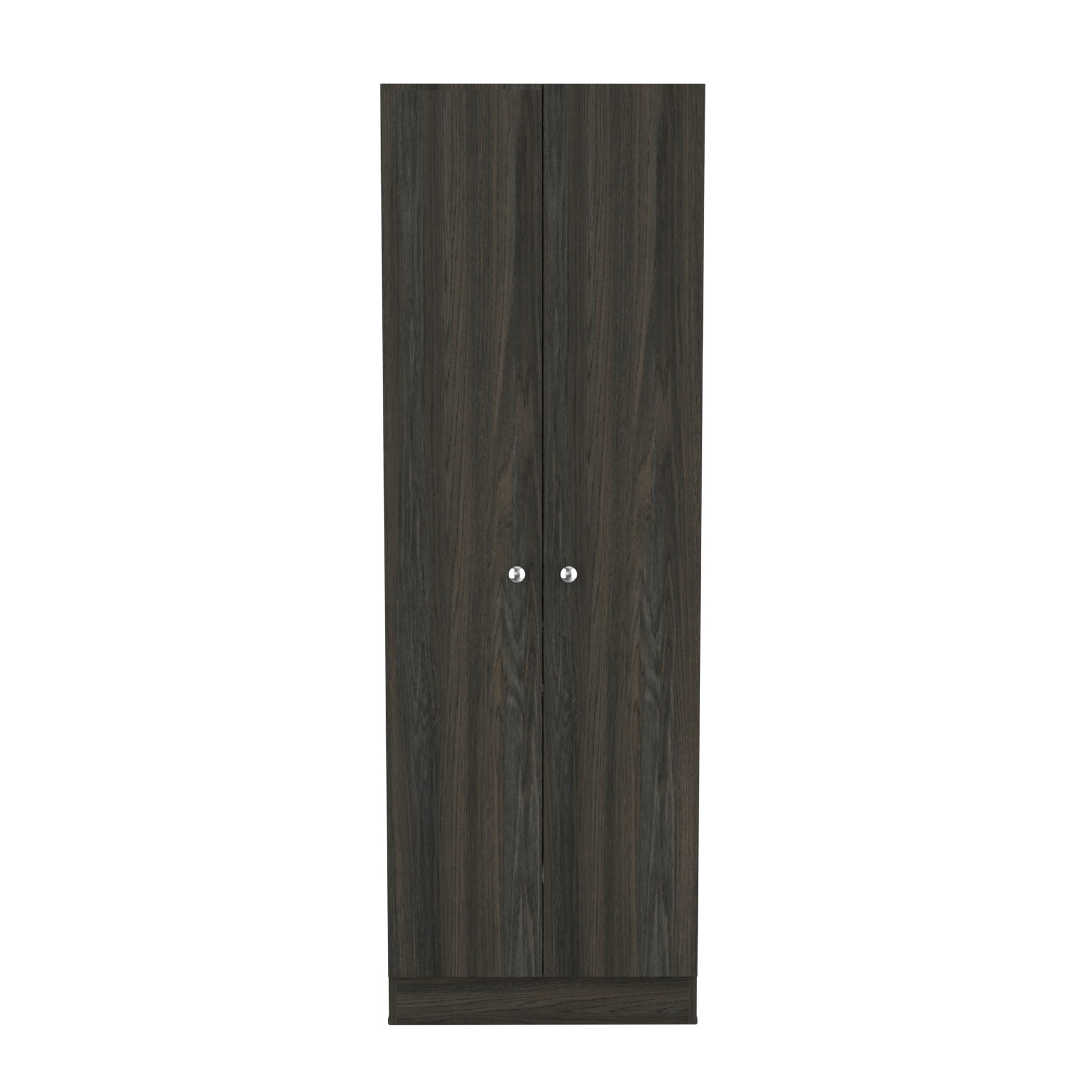 Rectangle 2-Door Storage Tall Cabinet Carbon Espresso and Wenge