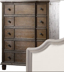 Baudouin Weathered Oak Finish Chest