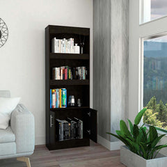 Shell Beach 1-Drawer 3-Shelf Bookcase Wenge