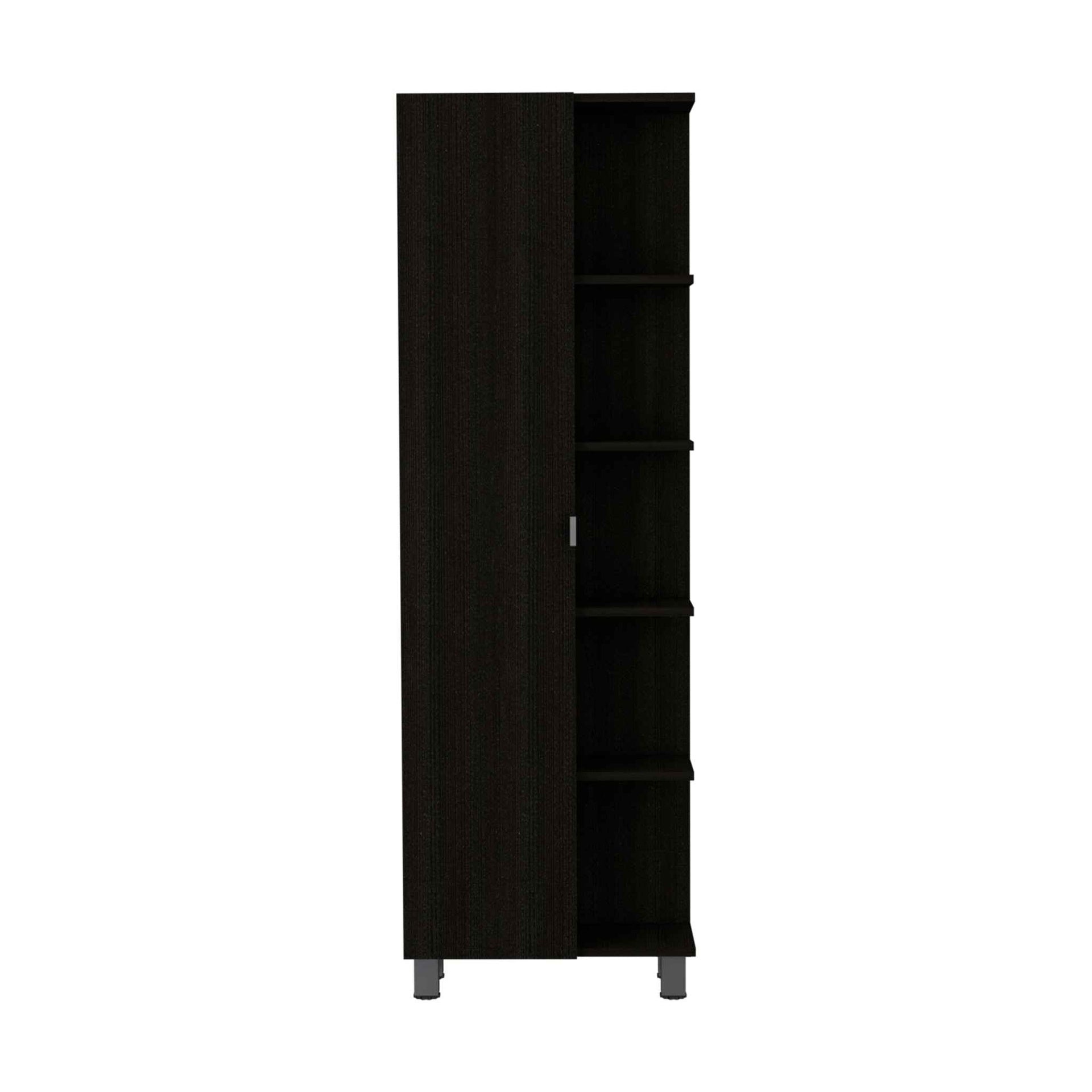 Wenge 5-Shelf Tall Cabinet