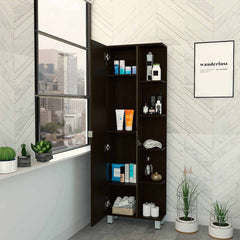 Wenge 5-Shelf Tall Cabinet