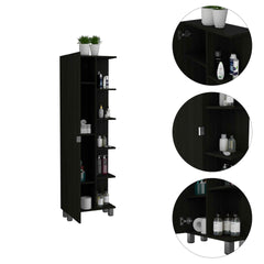 Wenge 5-Shelf Tall Cabinet