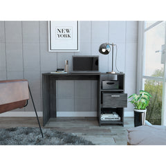 Covington 2-Shelf 1-Drawer Writing Desk Smokey Oak
