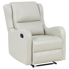 Cortland Ivory Upholstered English Arm Recliner Chair