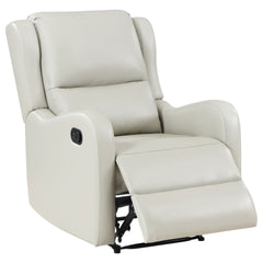 Cortland Ivory Upholstered English Arm Recliner Chair