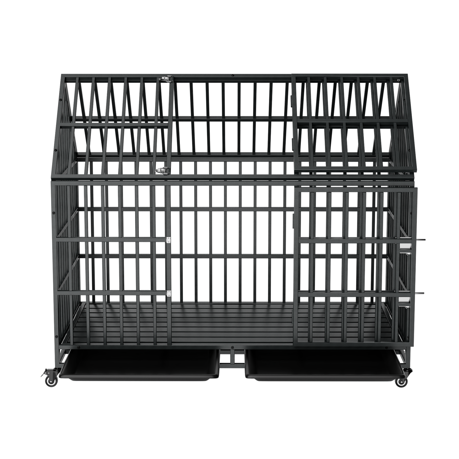 52 Inches Heavy Duty Dog Crate with Roof Top