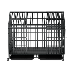 52 Inches Heavy Duty Dog Crate with Roof Top
