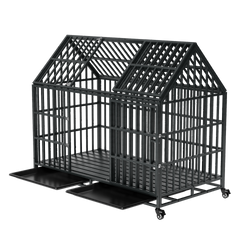 52 Inches Heavy Duty Dog Crate with Roof Top