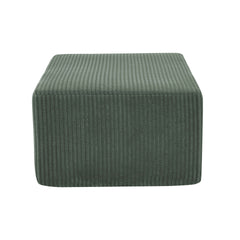 Full Compressed Corduroy Upholstered Ottoman