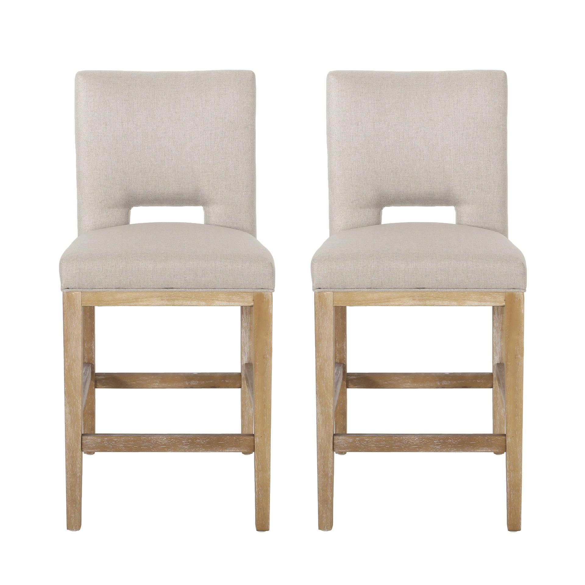 27 Inch Counter Stools, Set of 2,Fabric