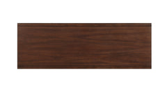 Sofa Table with Drawers Brown Finish Living Room Furniture 1pc