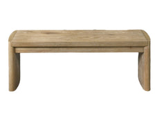 1pc Upholstery Bench Stylish Contemporary Style Soft Rounded Corners Oak Finish Dinning Room