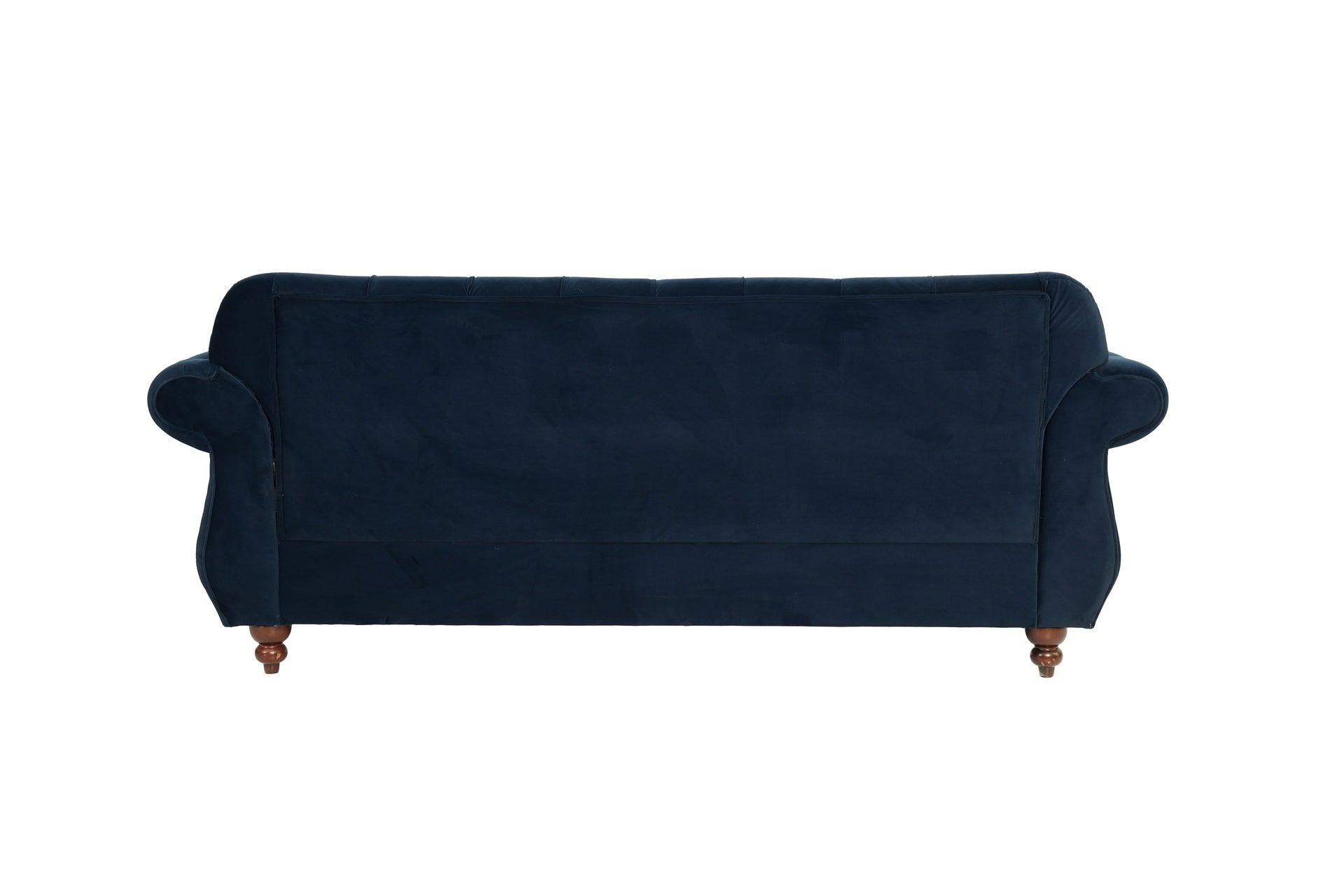 Formal Luxury Look 1pc Indigo Velvet Sofa w Pillows Living Room Furniture Couch