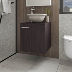 FM FURNITURE Pirtleville  Bathroom Vanity with Integrated Sink, Wenge