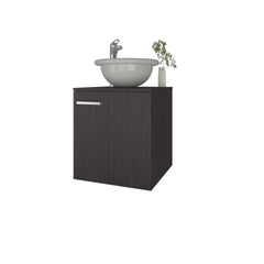 FM FURNITURE Pirtleville  Bathroom Vanity with Integrated Sink, Wenge