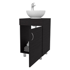 FM FURNITRE Loli Bathroom Vanity with Integrated Sink, Wengee