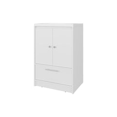 Sinclair Freestanding Bathroom Vanity with Sink, Two Doors and Bottom Drawer, White